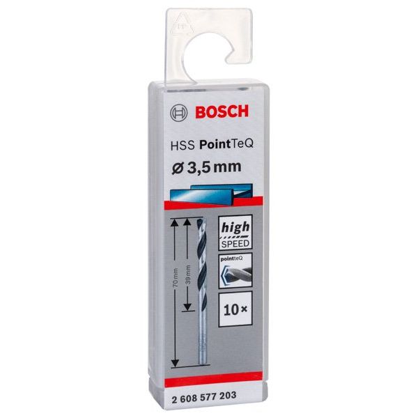 Bosch - Bohrer Metallspiralbohrer HSS 2608577203 PointTeQ DIN 338 3,5