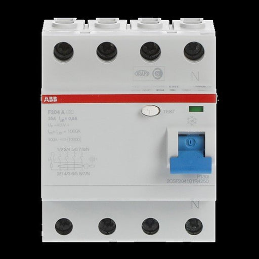 ABB Stotz S&J - Fehlerstrom-Schutzschalter FI-Schutzschalter F204A-25/0,5 pro M Compact
