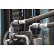 HellermannTyton - Kabelmarkierungssystem Etiketten selbstlamin. 596-01904(650) transparent/weiß − 650 Stück