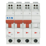 Eaton - Leitungsschutzschalter PLI-C4/3N C 4A, 3p+N Steckkl