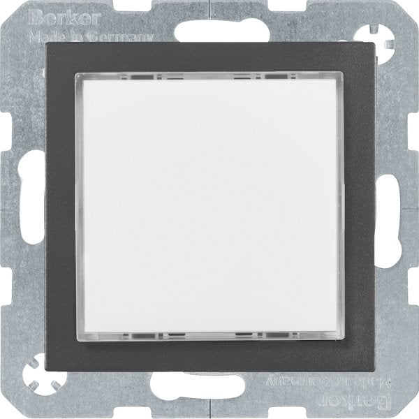 Berker - Info-Lichtsignal für Installationsschalterprogramme LED-Signallicht weiß 29531606 anthrazit matt