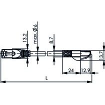 Telegärtner - Patchkabel Kupfer Patchkabel S/FTP 6A 100008462 gr 3,0m