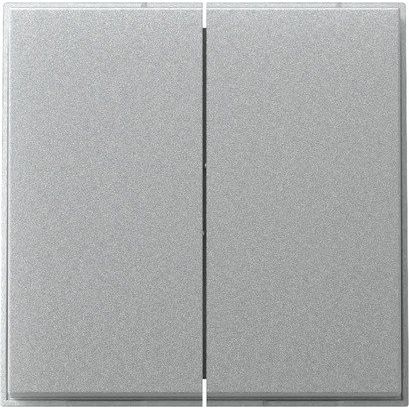 Gira - Abdeckung/Bedienelement für Installationsschalterprogramme Wippe 2f gerade 349565 F Alu