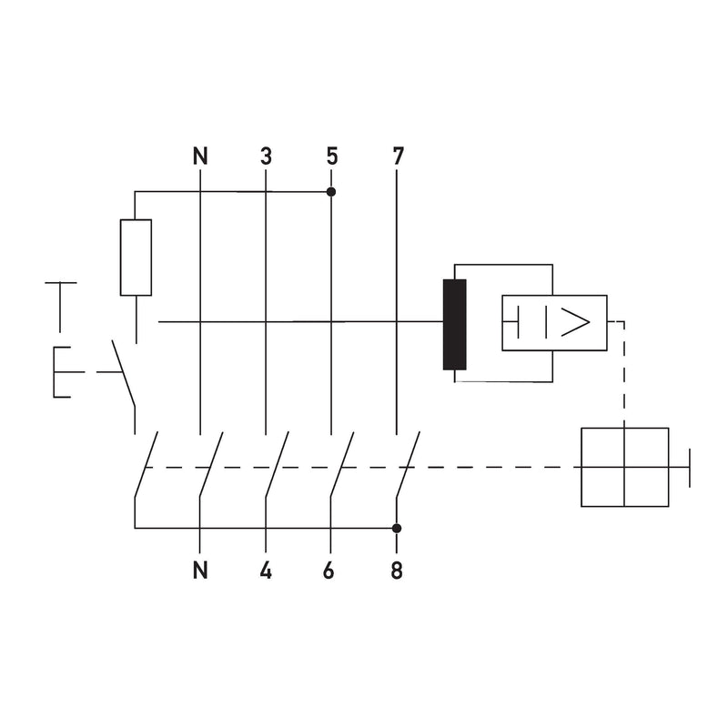 Doepke - Fehlerstrom-Schutzschalter FI-Schalter DFS4 100-4/0,10-F
