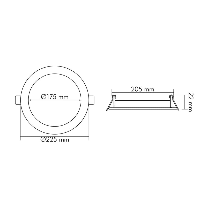 Nobile - Decken-/Wandleuchte LED-Panel Flat IP44 1571935012 830, 350mA, ws