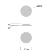 Thorn - Decken-/Wandleuchte LED-Einbauleuchte OMEGAC LED #96631489 4000K