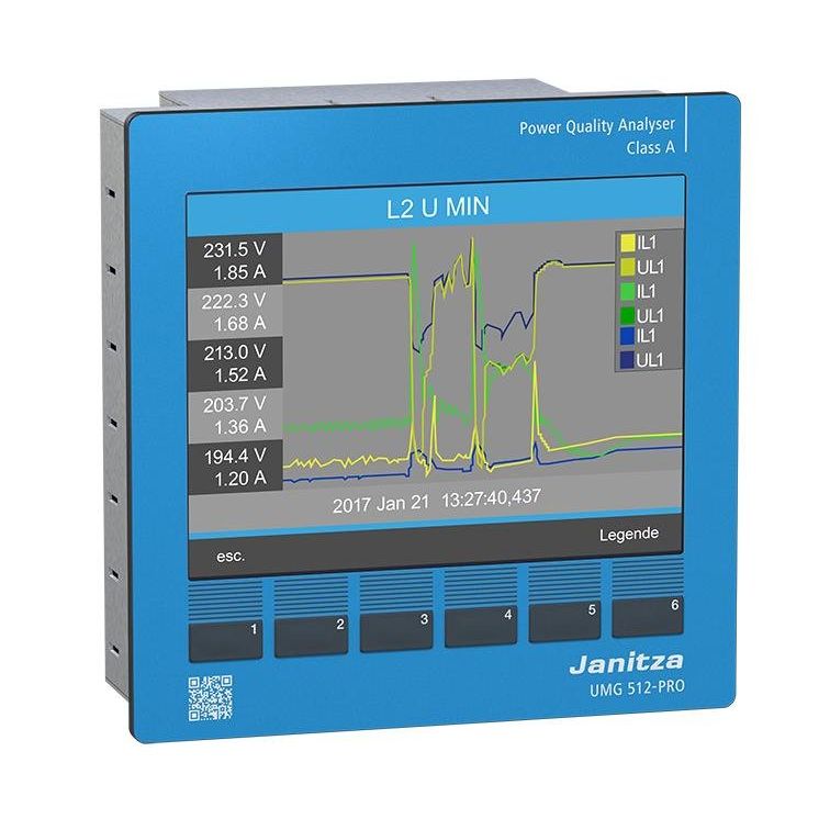 Janitza Electronic - Kombimessgerät Spannungsqualitäts-Analys. UMG 512 #5217003 48-110VAC/24-150VDC