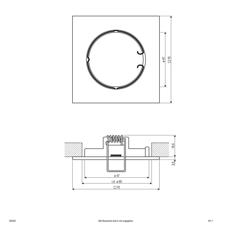 EVN Lichttechnik - Downlight/Strahler/Flutlicht NV EB-Leuchte 645 421 go 12V 50W GX5,3