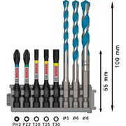 Bosch - Werkzeugset PRO Impact Set mit Multi 2608577144 Constr. Bohrer