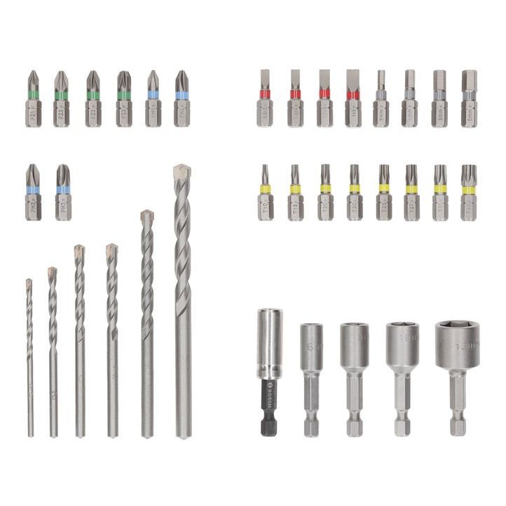 Bosch - Werkzeugset Extra Hard Schrauberbit- 2607017724VE(35) und CYL-3 Bohrer-Set − 6 Packung