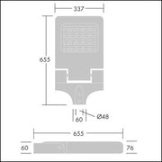 Thorn - Straßen- und Platzleuchte LED-Fluter OLSYS2 36L #96633550 730