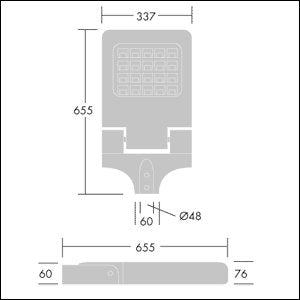 Thorn - Straßen- und Platzleuchte LED-Fluter OLSYS2 36L #96633550 730