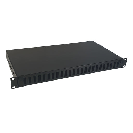 Televes - Kabelführung für Gehäuse/Schränke 19" Frontblende UFB24SCD-A 1HE,24SC-Duplex,m.Af