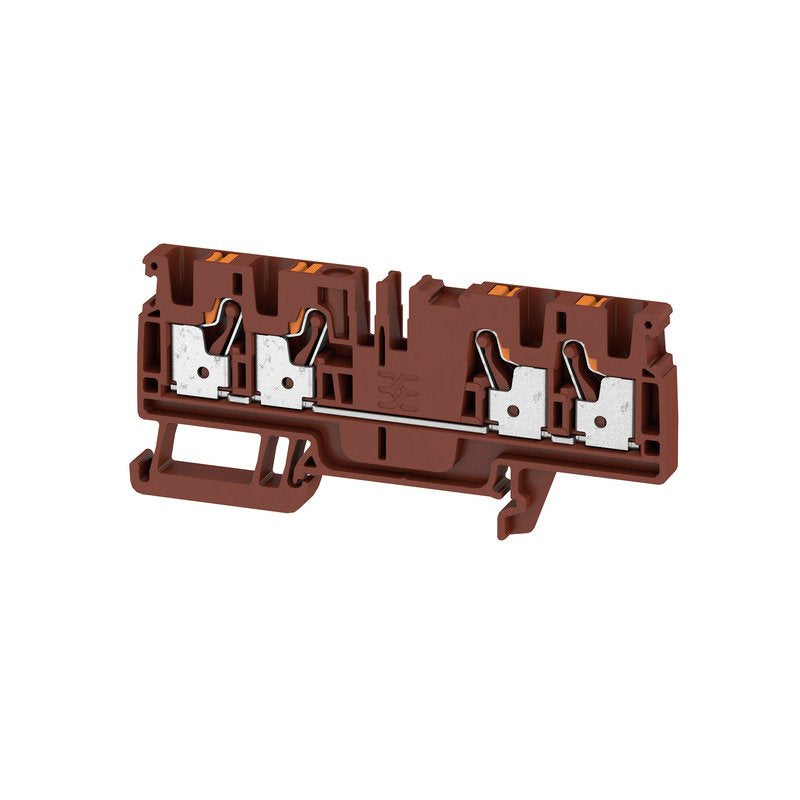 Weidmüller - Durchgangs-Reihenklemme Klemme A4C 4 BR PUSH IN, 4 mm² − 50 Stück