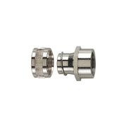 HellermannTyton - Metall-Schutzschlauch-Verschraubung Metallverschraubung 2tlg. 166-31302(10) starres Innengewinde − 10 Stück