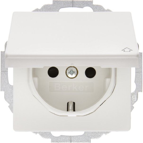 Berker - Steckdose SCHUKO-Steckdose 47446089 m.Klappdeckel