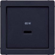 Berker - Einsatz/Abdeckung für Kommunikationstechnik Zentralplatte 48606086 USB Q.x, anth m