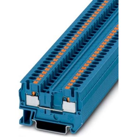 Phoenix Contact - Durchgangs-Reihenklemme Durchgangsreihenklemme PT 4 BU 0,2-6qmm,blau