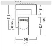 Zumtobel Group - Downlight/Strahler/Flutlicht LED-Strahler AGILIO5000 #42189410 930, weiß