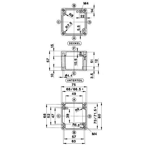 Bernstein - Leergehäuse Aluminiumgehäuse GEH.CA-140