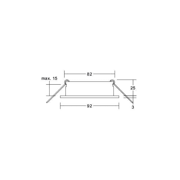 Brumberg Leuchten - Downlight/Strahler/Flutlicht Einbaumodul rund 45006180 strukturschwarz