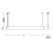 SCHMITZ-WILA - Pendelleuchte LED-Pendelleuchte 150-101-123-E 3000K, DALI, ws