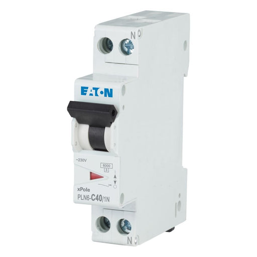 Eaton - Leitungsschutzschalter PLN6-C40/1N-DE 40A, 1p+N,Steckkl. C