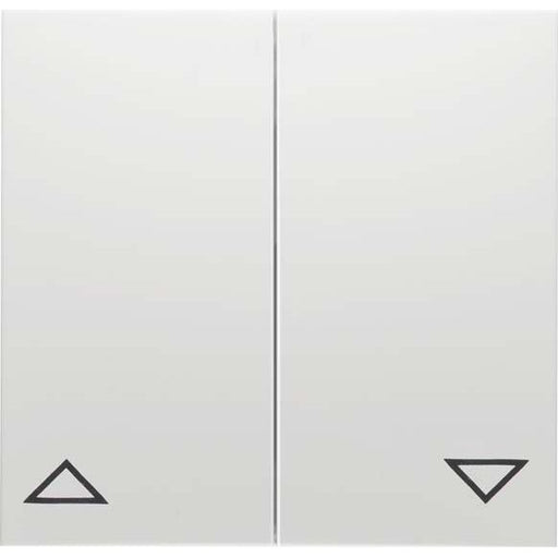 Peha - Abdeckung/Bedienelement für Installationsschalterprogramme Wippe, reinweiß Symbol D 11.544.02 AUF und AB