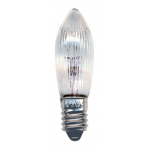Scharnberger+Hasenbein - Allgebrauchsglühlampe Kerzenform Riffelkerze 13,5x45mm 57183 (VE3) E10 55V 3W