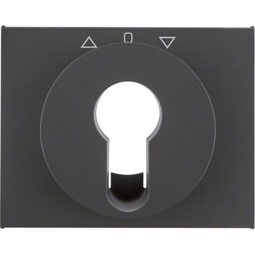 Berker - Abdeckung/Bedienelement für Installationsschalterprogramme Zentralstück 15047106 Jalousie-Schlüssel
