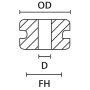 HellermannTyton - Durchführungstülle HV1607-PVC-GY-G1 − 250 Stück