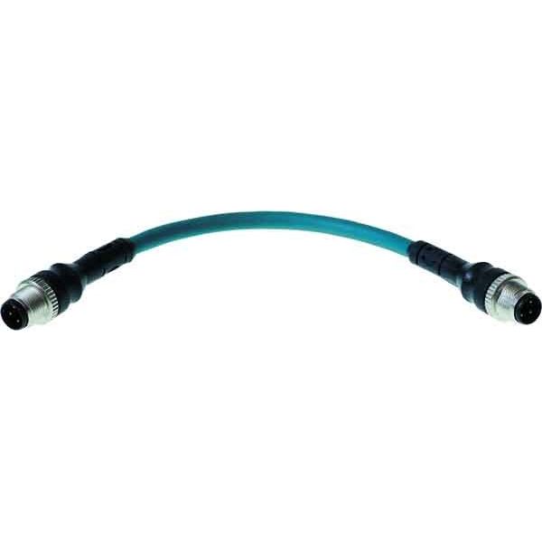 Harting - Patchkabel Kupfer Patchkabel 1,0m 21034831401 M12 D-kodiert − 10 Stück