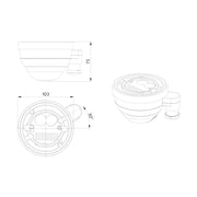 BEG Brück Electronic - Bussystem-Bewegungsmelder Multisensor PD4-BMS-GH-AP DALI-2 Hochregallager