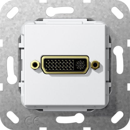 Gira - Einsatz/Abdeckung für Kommunikationstechnik DVI Gender Changer 564403 Einsatz rws