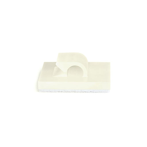 HellermannTyton - Befestigungsschelle für Kabel/Rohre Klebesockel RB5 PA66 BK 50 19x19mm − 50 Stück