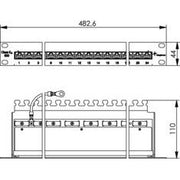 Telegärtner - Patchpanel Kupfer 19Z.Patch Panel 1HE gr 100007018 MPP24-HS Cla. EA500