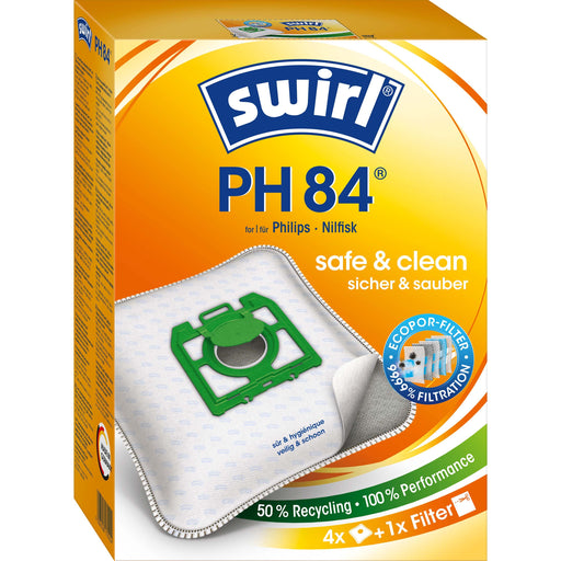 Swirl - Zubehör/Ersatzteile für Bodenpflege Staubbeutel PH 84 EcoPor VE4 für Philips