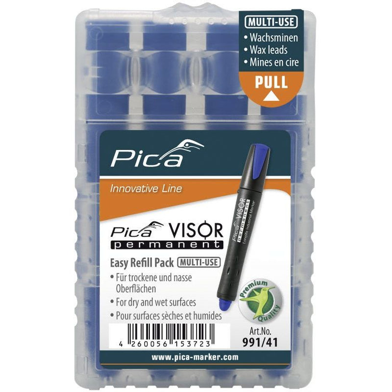 Pica-Marker - Markierungsstift VISOR Ersatzminen 991/41 (VE4) permanent, blau