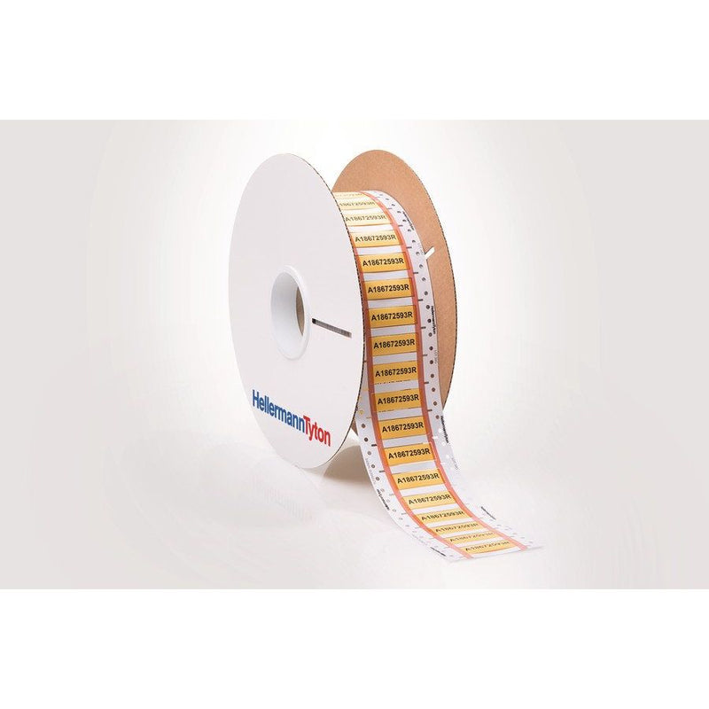 HellermannTyton - Kabelmarkierungssystem Schrumpfschlauchmarkierer 533-65022(5000) gelb 50 mm, 5000 St − 5000 Stück