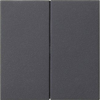 Gira - Abdeckung/Bedienelement für Installationsschalterprogramme Wippe 2-fach 537028 Anthrazit