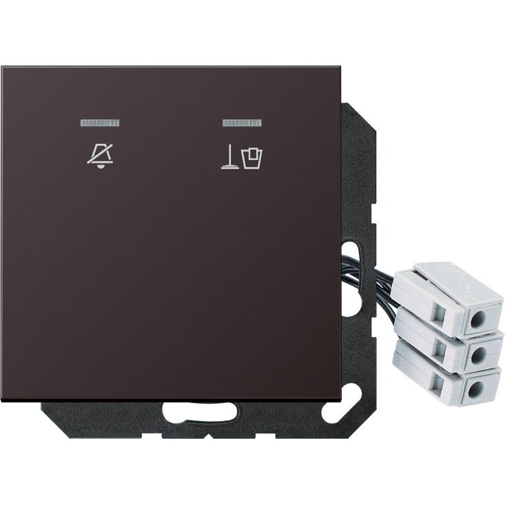 Jung - Abdeckung/Bedienelement für Installationsschalterprogramme Hotelabdeckung AL CU KO5 M 230 D mit LED-Einheit 230V