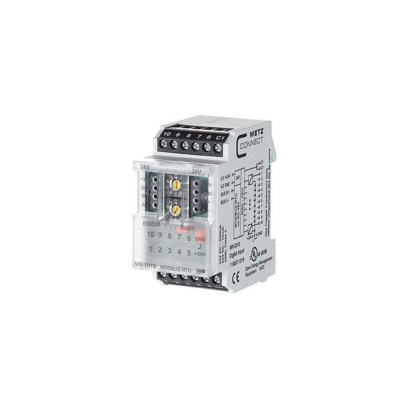 Metz Connect - Bussystem-Binäreingang Modbus-Modul 1108311319 MR-DI10 Modbus RTU