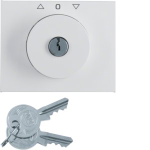 Berker - Abdeckung/Bedienelement für Installationsschalterprogramme Zentralstück m Schloss 1079720900 für Jal. K.1 pw