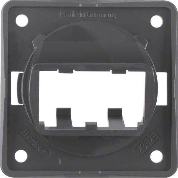 Berker - Einsatz/Abdeckung für Kommunikationstechnik Tragplatte anth 945592505 f.2 MINI-COM Module