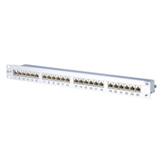 Metz Connect - Patchpanel Kupfer 24-Port Panel E-DAT C6A 130855C-E 1HE Alu