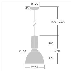 Thorn - Pendelleuchte LED-Pendelleuchte GLAC2S LED #96629701 3000K