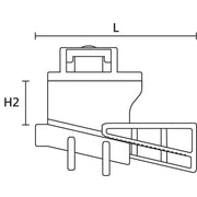 HellermannTyton - Befestigungssockel und -element für Kabelbinder Befestigungselement BeamCl. D #151-01188 m. foam-PA6GF30-BK  − 200 Stück