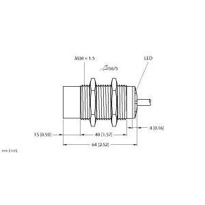 Turck - Induktiver Näherungsschalter Sensor NI20-M30-AD4X induktiv − 1 Stück