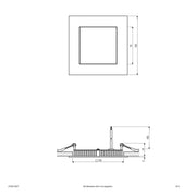 EVN Lichttechnik - Decken-/Wandleuchte LED Einbaupanel LPQW123527 2700K 600lm 350mA