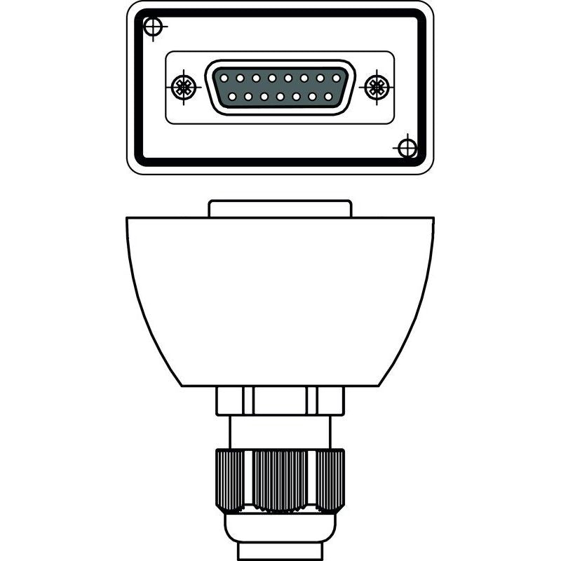 Leuze - Konfektioniertes Sensor-Aktor-Kabel Anschlussleitung AC-D15E-GF